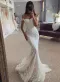 Mermaid Off-The-Shoulder Sleeveless Lace Wedding Dresses