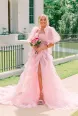 Rosalina |A Line Tow-Piece Tulle Prom Dress with Slit