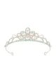 Green Crown Tiaras for Women(Blue,One Size)