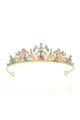 Silver Crystal Crown for Women(Gold,One Size)