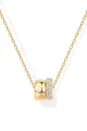 Zircon Double Circle Necklace