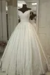 Jenesis | A-Line Off-the-Shoulder Ivory Wedding Gown with Appliques