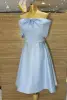 Narine | Sky Blue Spaghetti Straps A-Line Homecoming Dress