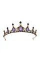 Crystal Tiaras Birthday Crown for Women(Black,One Size)