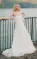 Adorable A-Line Tulle Wedding Dress With Appliques And Square Neckline
