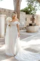 Sparkly  Mermaid Off the Shoulder Sequins Wedding Dresses(Diamond White,2)