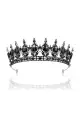 Rose Gold Tiaras and Crowns for Women(Black,One Size)