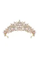 Jeweled Wedding Tiaras and Crowns for Women(Champagne,One Size)