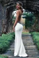 Amayah | Long Spaghetti Straps Mermaid White Wedding Dress with Appliques