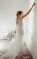Lace Sleeveless Elegant Mermaid Plunging V-neck Bridal Gown With Deep V-back And Buttons(Diamond White,2)