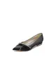 Beading Pointed Toe Satin Kitten Heels(Black,US5)