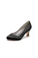Elegant Royal Blue Satin Heels with Short Stiletto Heel(Black,US5)