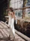 Simple Sheath Off-The-Shoulder Ankle-Length Satin Wedding Dresses