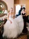 A Line Tulle Spaghetti Straps Wedding Dresses Sleeveless Wedding Dress