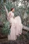 High Quality V-neck Sleeveless Floor-length Wedding Dress with Lace(Ivory,Custom size)