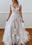 Roberta | A-Line Straps Sweetheart Wedding Dress with Lace Appliques