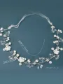 Flower Girl Pearl Headband(Ivory,One Size)