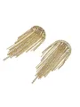 Silver Statement Tassel Long Earrings(Golden,ONE SIZE)
