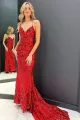 Alexa | Mermaid Sequins Long Prom Dress with Sweep Train