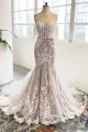 Zayla | Grey Sweetheart Corset Mermaid Wedding Dress with Appliques