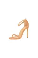 Apricot Strappy Stiletto Heels