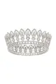 Baroque Silver Sparkly Crystal Crown