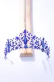 Beading Crystal Crown(Blue,One Size)