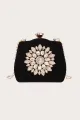 Black Beading Handbag