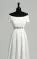 Graceful Off-the-shoulder A-line Beaded Satin Wedding Dress(Diamond White,2)