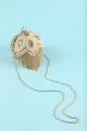 Champagne Handbag for Party(Golden,One Size)