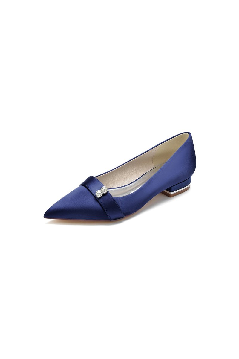 Crystal Cocktail Pointed Toe Flats
