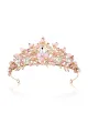 Crystal-Embellished Tiara in Rose Gold