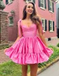Sabrina |A-line Sweetheart Homecoming Dress with Ruffle