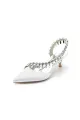 Rhinestone Beaded Pointed Toe High Heels