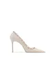 Dark Green Studded Mid Heel Pumps(Apricot,US5)