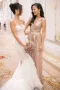 Elegant Sweetheart Sleeveless Mermaid Wedding Dress With Lace Appliques(Diamond White,2)