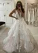 Elegant A-Line V Neck Wedding Dresses with Appliques(Diamond White,2)
