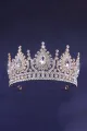 Half Circle Crystal Tiara(Gold,One Size)