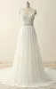 Maxi V-Neck Beading Chiffon Lace Satin Dress