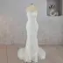 Mermaid Lace Blossom Low Back Wedding Dress