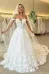 Off the Shoulder Romantic Lace Wedding Dress Bridal Gown