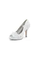 Open Point Toe High Heels with Lace