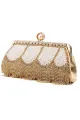 Party Beading Handbag Banquet All Match Bag(Golden,One Size)