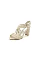 Patent Lace Pattern Peep Toe Chunky Wedding(Champagne,US5)