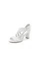 Patent Lace Pattern Peep Toe Chunky Wedding
