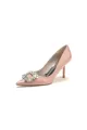 Patent Leather Wedding Shoes with Rhinestone