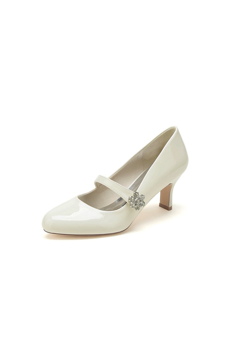 Patent Leather Wedding Chunky Heels