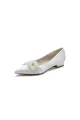 Pearl Flower Cocktail Pointed Toe Flats
