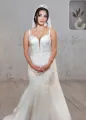 Mermaid Long Mermaid Lace Wedding Dresses Tulle Straps with Appliques
