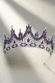 Purple Crystal Rhinestone Tiara(Purple,One Size)